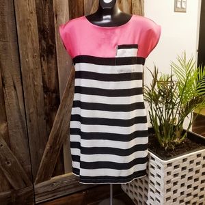 Coco & Tashi colorful satin dress